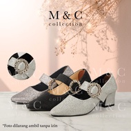 (09 AL) Hills chunky amirah qwerty heels for women