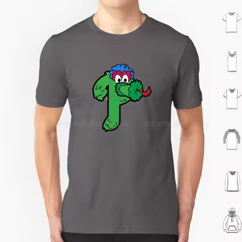 Phanatical P T Shirt Men Women Kids 6xl Baseball Fanatic Green Harper Hoskins Mascot Philly Realmuto