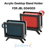 FAYSHOWS Speaker Holder, Retro TV Stable Speaker Desktop Stand, Creative Stylish Acrylic Display She