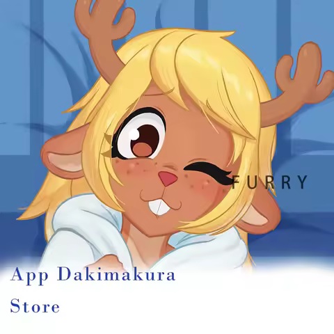 Dakimakura Anime Undertale Reindeer Noelle Holiday Double-Sided Print Pillowcase Life-Size Body Pill