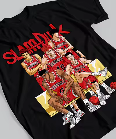 T-shirt for Anime Slam Dunk Equipo