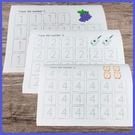 Ⅾ ௫ ◣ ♫ Tracing pad Writing pad Numbers Practice writing Pad paper workbook for Kids 25pages