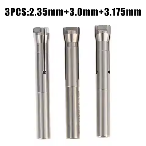 3Pcs High Efficiency Metal Dental 2.35mm 3.0mm 3.175mm Micromotor Collet Chuck For 102L 105L Polishi