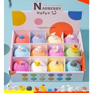 Narberry Happy SPA Essential Oil Bubble Bath Bomb Gift Box with Toys for Children Kids (12 Bombs/Box)
