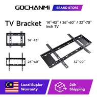 [Malaysia Stock] Universal 14 - 43 / 26 - 60 / 32 - 70 Inch Breket TV 65" Inch TV Bracket 65” 70" Inch LCD LED TV Bracket Wall Mount