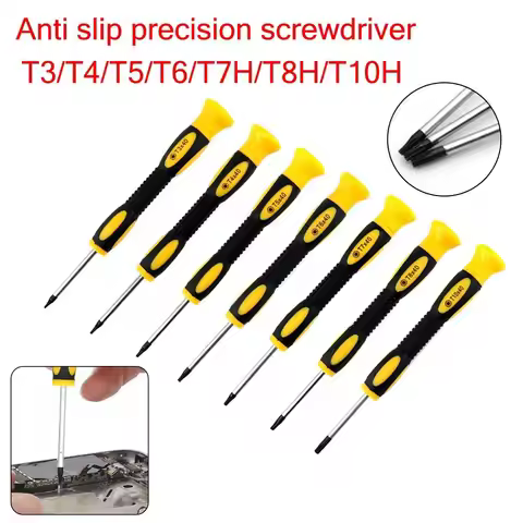 T3/T4/T5/T6/T7H/T8H/T10H Screwdriver With Hole Handle Disassembly Repair Tools for Xbox Removal Tool