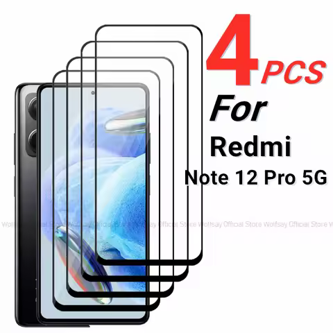 2/4PCS Tempered Glass For Xiaomi Redmi Note 12 Pro 5G Screen Protector Xiaomi Redmi Note 12 Pro 5G F