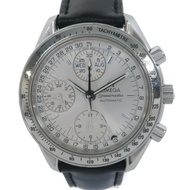 OMEGA Speedmaster不鏽鋼/皮革帶手錶自動機芯白色