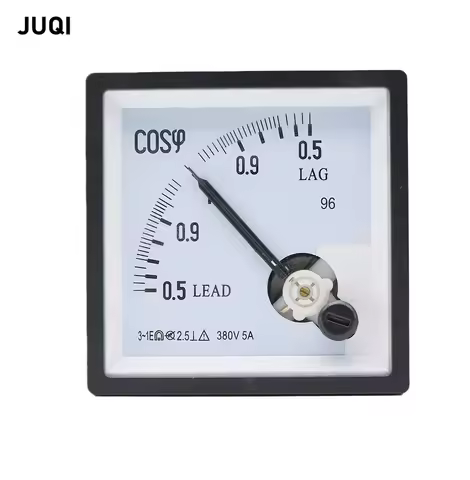 SQ-96-COS Pointer type AC Analog COS Power Factor Meter 380V/5A Panel meter Electric Power Factor Me