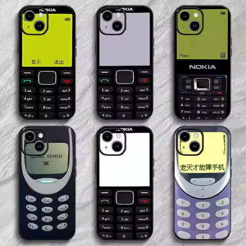 N-Nokia C-Corporation Anime Phone Case For 11 12 13 14 15 16Pro Max mini classic Plus strong magneti