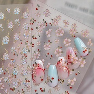 Tomoni Jelly Manicure Stickers Retro Nail Stickers Luodian Peony Jewelry Stickers Material2026112MJ