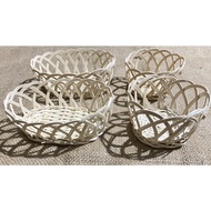 [Size XS] Rattan Fruit Basket | Small Size Oval & Round Rattan Kiring XS