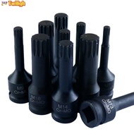 【BEST】3Inch M5-M19 1/2Inch Drive Wrench Socket Adapter 12 Point Socket Screwdriver Bit