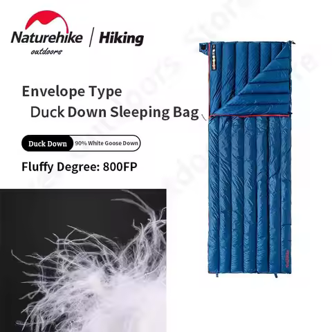 Naturehike Envelope Duck Down Sleeping Bag Ultralight Winter Outdoor Camping Waterproof CW280 CWM400