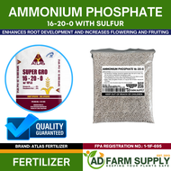 Ammonium Phosphate 16-20-0 w/ 10%s Atlas High Quality Premium Granular Fertilizer