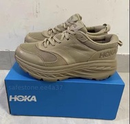 HOKA ONE ONE Bondi L suede 戶外跑鞋 棕色 男女同款