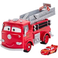 Mattel Disney and Pixar Cars Stunt & Splash Red Fire Truck with Color-Change Lightning McQueen Toy C