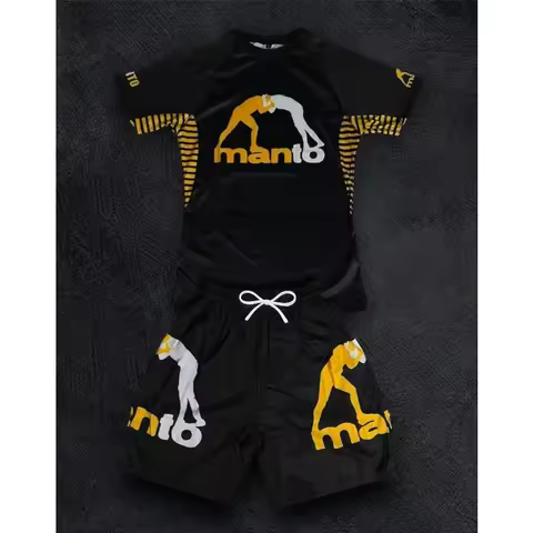 2026New Men's Wrestling Sports Suit Wear Resistant Clothing and Shorts Quick Drying Breathable MMA B