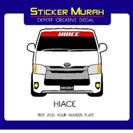 STIKER KERETA. Stiker Van Hiace