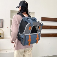 Pet Bag Backpack, Cat Dog Outing Travel Bag, Canvas Bag Large Capacity 7.5kg