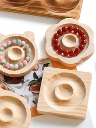 木製珠寶設計板,適用於手鍊展示架、頸鍊製作、工藝托盤實用展示架