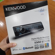 💥📣NEW‼ KMM-BT408 ❌ไม่มีรีโมท❌ วิทยุติดรถยนต์ 1DIN (ไม่เล่นแผ่น) USB/AUX/BLUTOOTH