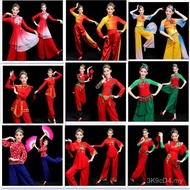 Northeast Yangko Dance Costume - Elegant Fan Dance Outfit for Women