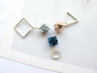 天鐵 925純銀【三色多魔方】維德曼交角 啟動加強水晶 禮物