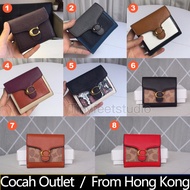 COACH/Coach 76292 76302 76527 85994 Tabby Small Wallet Women Fold Short Purse Dompet Wanita