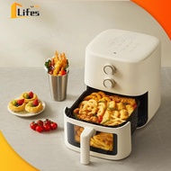 Air Fryer Glass Visible Air Fryer Oven No Need To Flip Steam Air Fryer 5L Large Capacity hencangtian
