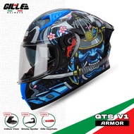 Gille Helmet 135 GTS V1 ARMOR Motorcycle Helmets Full Face Dual Visor Free Iridium Lens