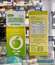 CETIRIZINE Syrup (Cetriset) 5mg/5 ml 60ml (April 2026 Expiry)