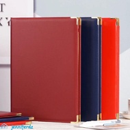 JENNIFERDZ Certificate Diploma Cover, No Inserts Reinforced Edges A4 Agreement Folder, Durable PU Le