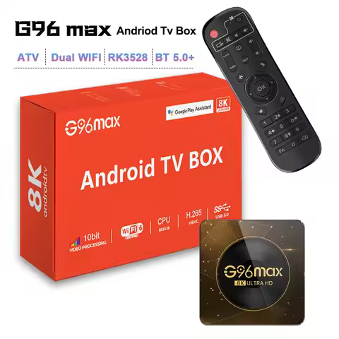 G96max A13 Android13 4K H.265 Smart TV Box Wifi6 Fast Stable Transmission ATV Media Player 4GB64GB L