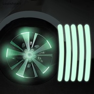 【Louisheart】 10/20/40 Car Wheel Hub Sticker Reflective Stripe Night Safety Driving Sticker Decal For Car Motorcycle Auto Exterior Accessories Hot