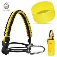 ALLFLASK Aquaflask Silicone Boot with Paracord Handle for Aquaflask 32oz&amp;40oz Paracord Handle with Safe Ring&amp;Cord, 1 Set Silicon Boot for Aquaflask 18oz/22oz/32oz/40oz Aquaflask Accessories