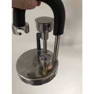 ☆ Moka pot coffee machine kamira upgraded stainless steel pressure gauge + tee + raw material belt