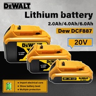 【Pinsen】De Walt 2.0AH / 4.0AH / 6.0AH Hammer Drill Impact Wrench Machine Replacement Li-ion Battery 