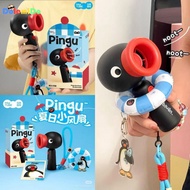 [Genuine]Fun Mark Tubu Pingu Small Fan Portable Handheld Fan Cute Little Penguin Keychain Cute pingu
