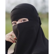 Niqab V Shape 1 Layer Chiffon Aritachi