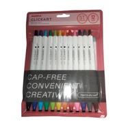 ZEBRA CLICKART MARKER SET OF 12 PCS STANDARD SET - MIX COLOR