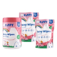 FIFFY Combo Pack (1 Can + 2 Refill Pack) Wet Tissue Tisu Basah Bayi 300PCS