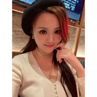 ZP 8300, Chanel Chanel2024 Double c Star Crystal Pearl Necklace Length Adjustable