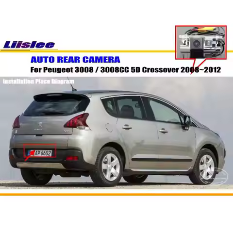 For Peugeot 3008 2008-2016 Car Rearview Rear View Camera Backup Back Parking AUTO HD CCD CAM Accesso