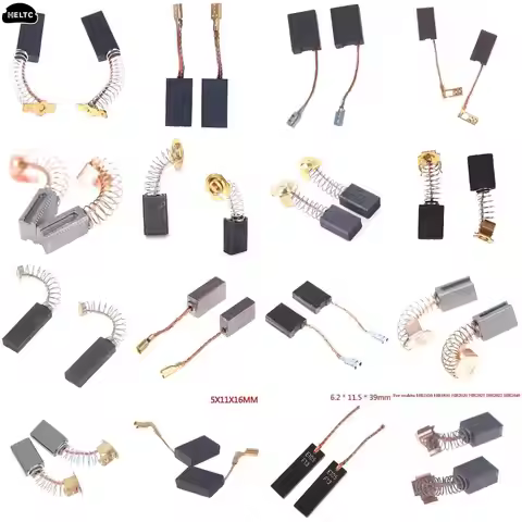 2pcs Carbon Brushes Power Tools Spare Parts For Electric Motors Black Decker Angle Grinder G720