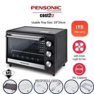 Pensonic 35L Electric Oven with Rotisseries & Light | PEO-3511 (Grill Oven Toaster Ketuhar Elektrik 