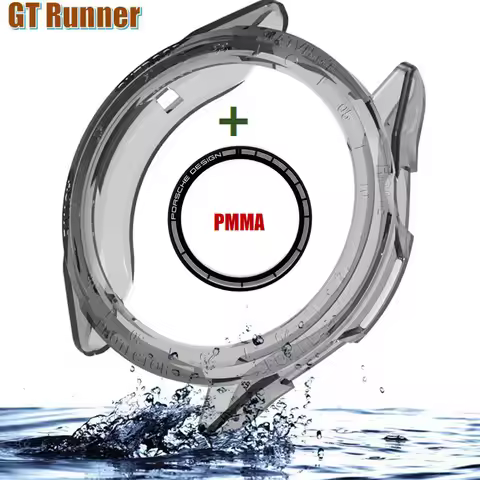 For HUAWEI GT Runner Bracelet Watch Cover Protective Case PMMA Screen Protectors Glass Film for huaw