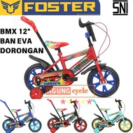 PROMO TERBATAS SEPEDA BMX ANAK VELION ERMINIO 12 INCH BAN HIDUP MATI DORANGAN STIR DORONG | READY