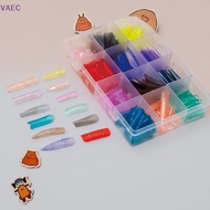 VAEC 288PCS Colorful Nail Dual Forms Set Full Nail Forms For Polygel Reusable Nail Tips Nail Extensi
