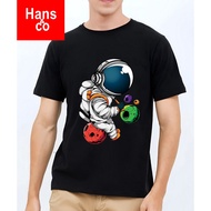 Kaos Pria 3 Dimensi Motif Animasi Astronot 2 Tshirt Oblong Katun 24s H052 By Hans & co